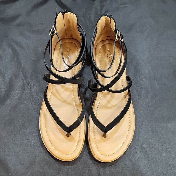 BRAND NEW FOREVER CHEERF-77  SOLID GLADIATOR FLAT BACK ZIPPER S… - Picture 3 of 16